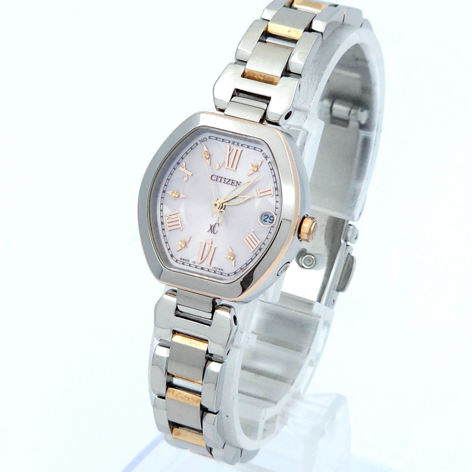 ☆良品 CITIZEN シチズン XC クロスシー H058-T019137 ソーラー電波 