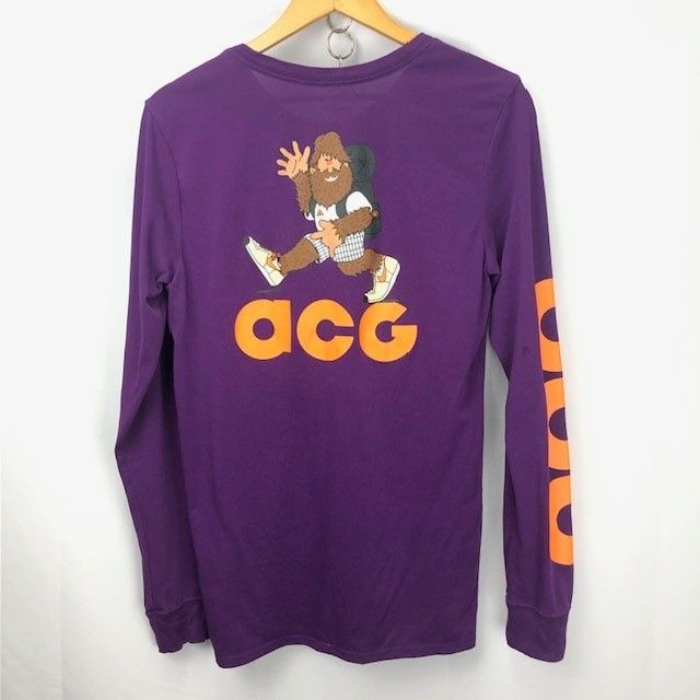 acg NIKE プリント ロンT サイズS HO180407NIG 06090501 01 シミ