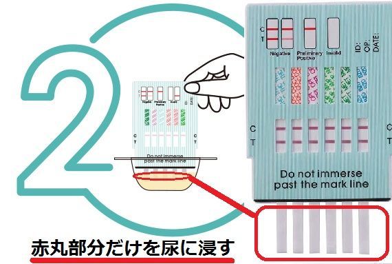 １２個セット 「違法薬物６種類検査」 違法薬物尿検査キット 違法薬物