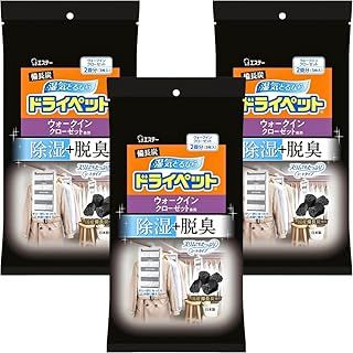 まとめ買い エステー 備長炭 ドライペット 除湿剤 シートタイプ ウォークインクローゼット 3枚入 二畳分 3個セット
