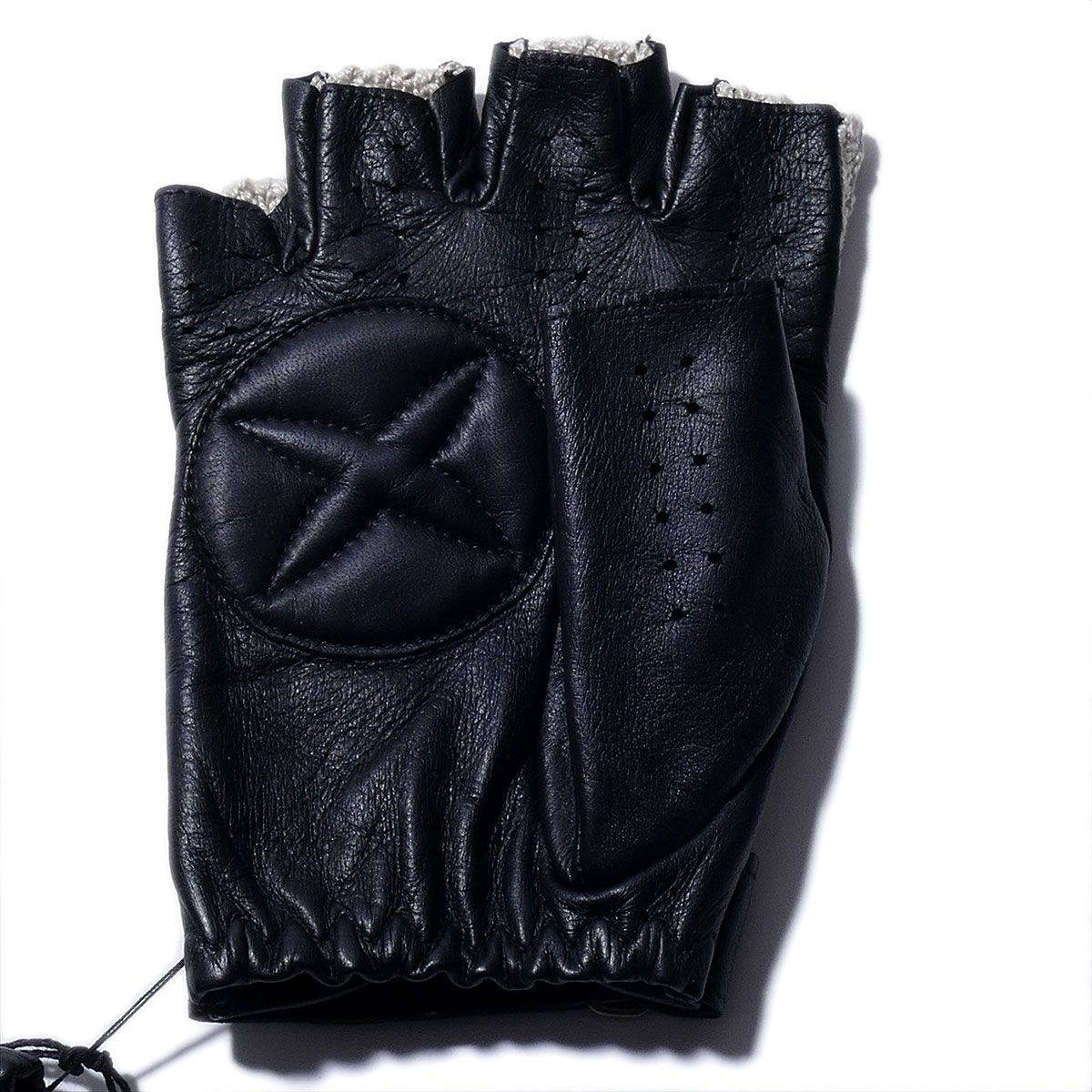 デンツ DENTS クロシェットカットオフ ドライビング グローブ 5-0999 BLACK ブラック メンズ 手袋 半指指なし メンズ 手ぶくろ 男性用 ブランド ギフト フィンガーレス