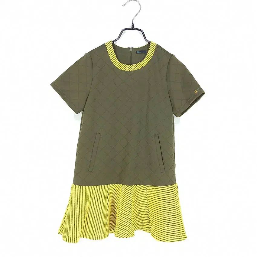 新作登場，格安 BENETTON(ベネトン) トゥイーン 秋冬 キルティング ワンピース カーキ 145 ( HU34934 ) ワンピース