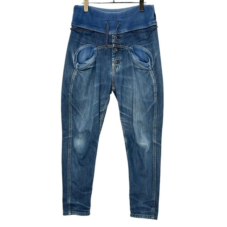 KAPITAL インディゴデニム切替テーパードサルエルイージーパンツ