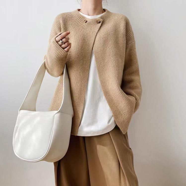 ニットカーディガン ニット カーディガン レディース ニットアウター トップス ライトアウター セーター ふわふわ 春服 秋服 長袖 ショート丈 ボタン付き カーディガン カーディガン 冬 通勤 レディース トップス ニット