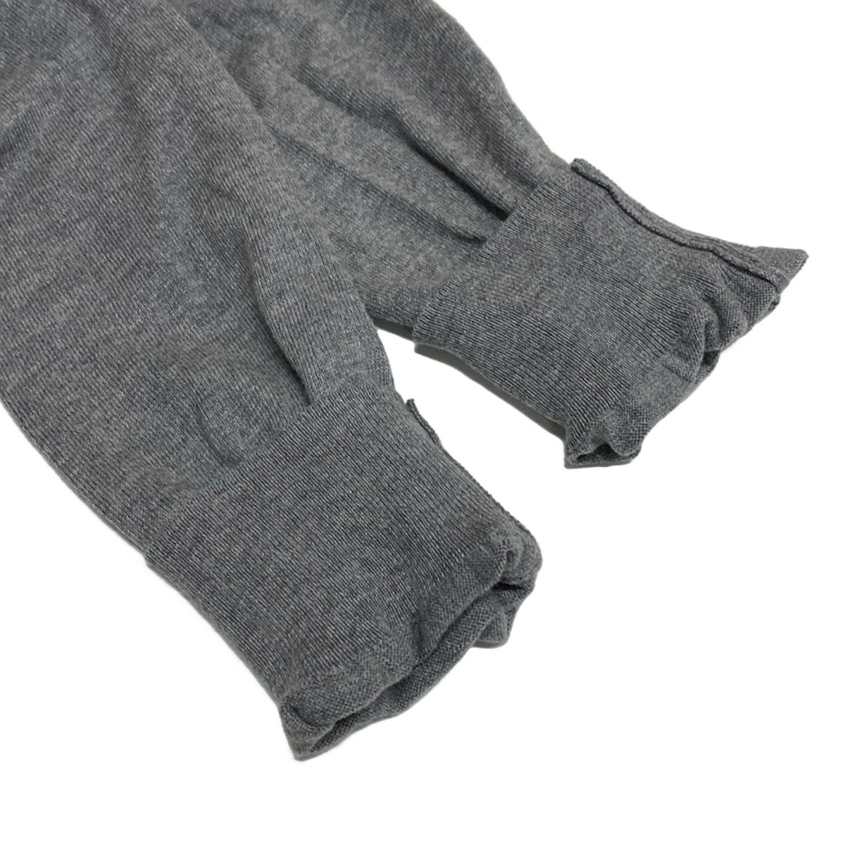 正規品美品PLAY COMME des GARÇONS グレー カーディガン M プレイ コムデギャルソン Uネック 赤ハート カーディガン グレー