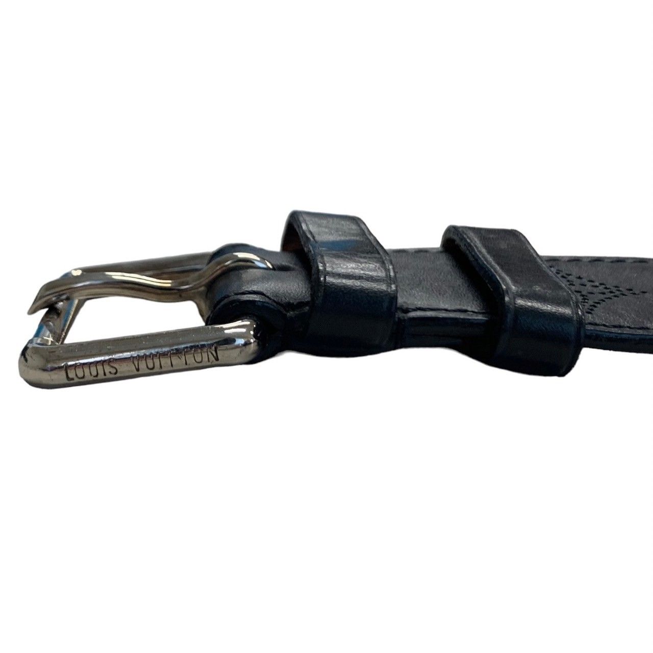 ルイヴィトン ベルト マヒナ サンチュール パンチング モノグラム ブラック