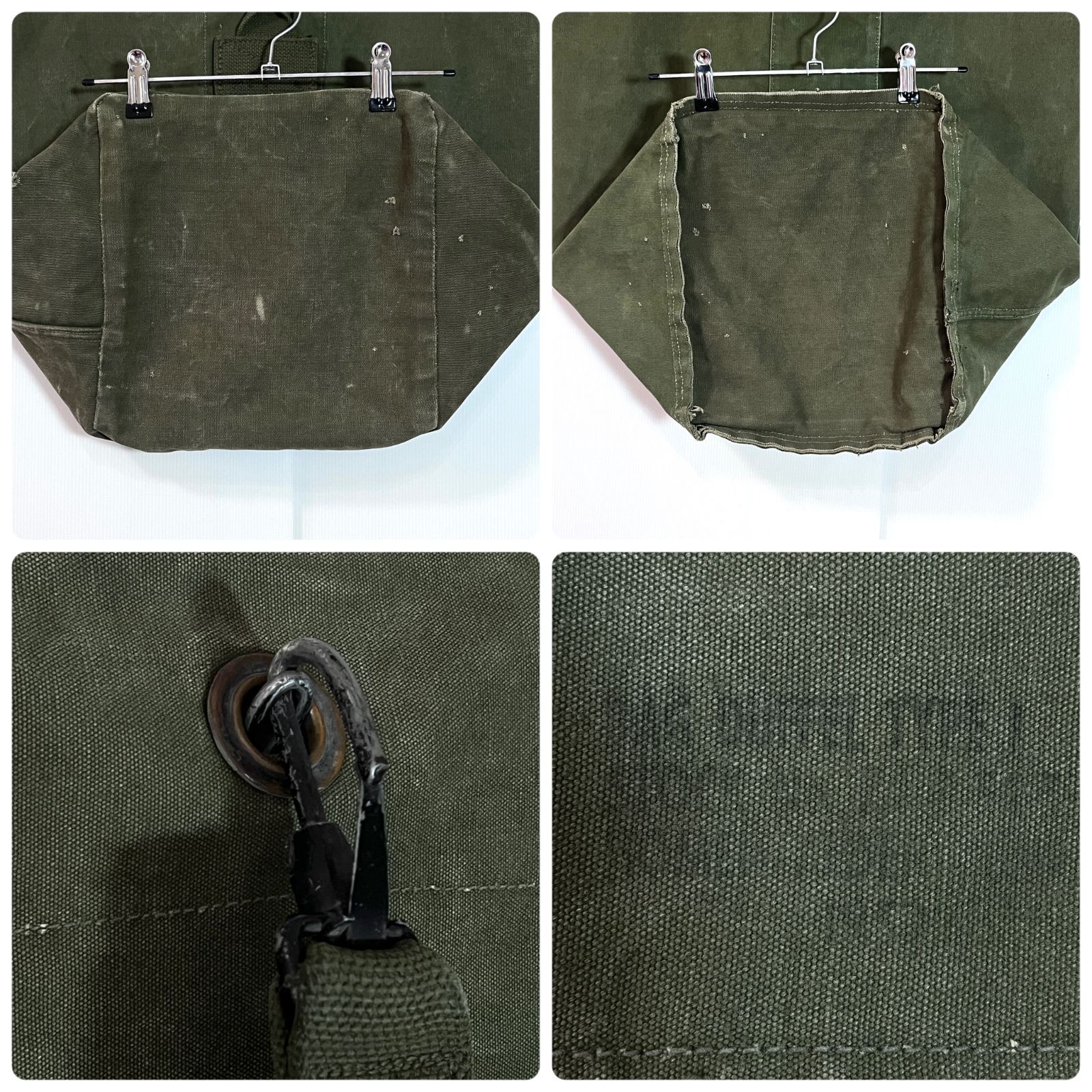50s 米軍実物 US.ARMY ダッフルバック ホワイトステッチグッドフェード 50s 米軍実物 US.ARMY ダッフルバック ホワイトステッチグッド