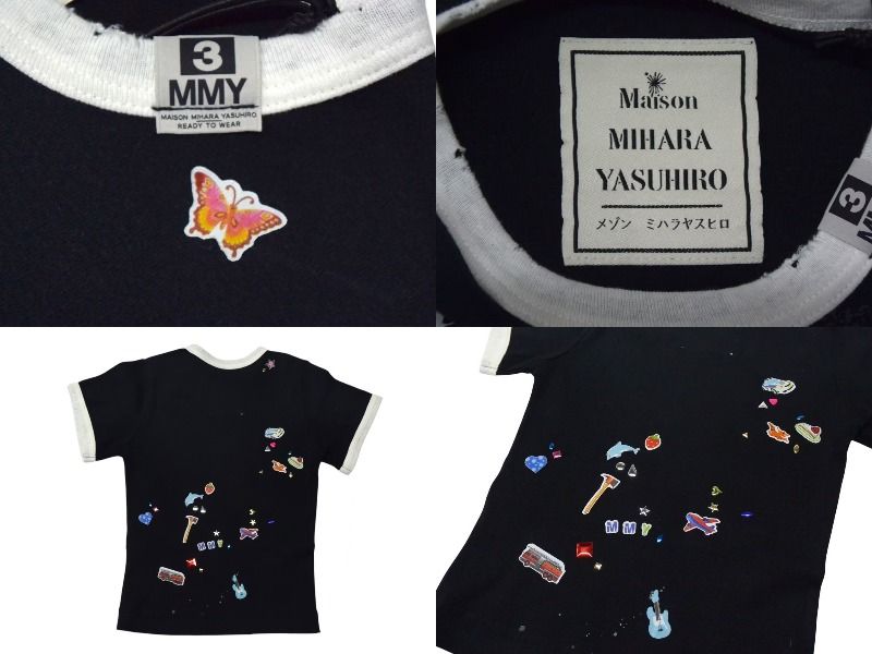 新品未使用 Maison MIHARA YASUHIRO メゾンミハラヤスヒロ スマイリーフェイス 半袖Tシャツ B14TS602 サイズ36 ブラック 中古 4c076023 楽天市場】新品未使用 Maison MIHARA YASUHIRO メゾンミハラヤスヒロ