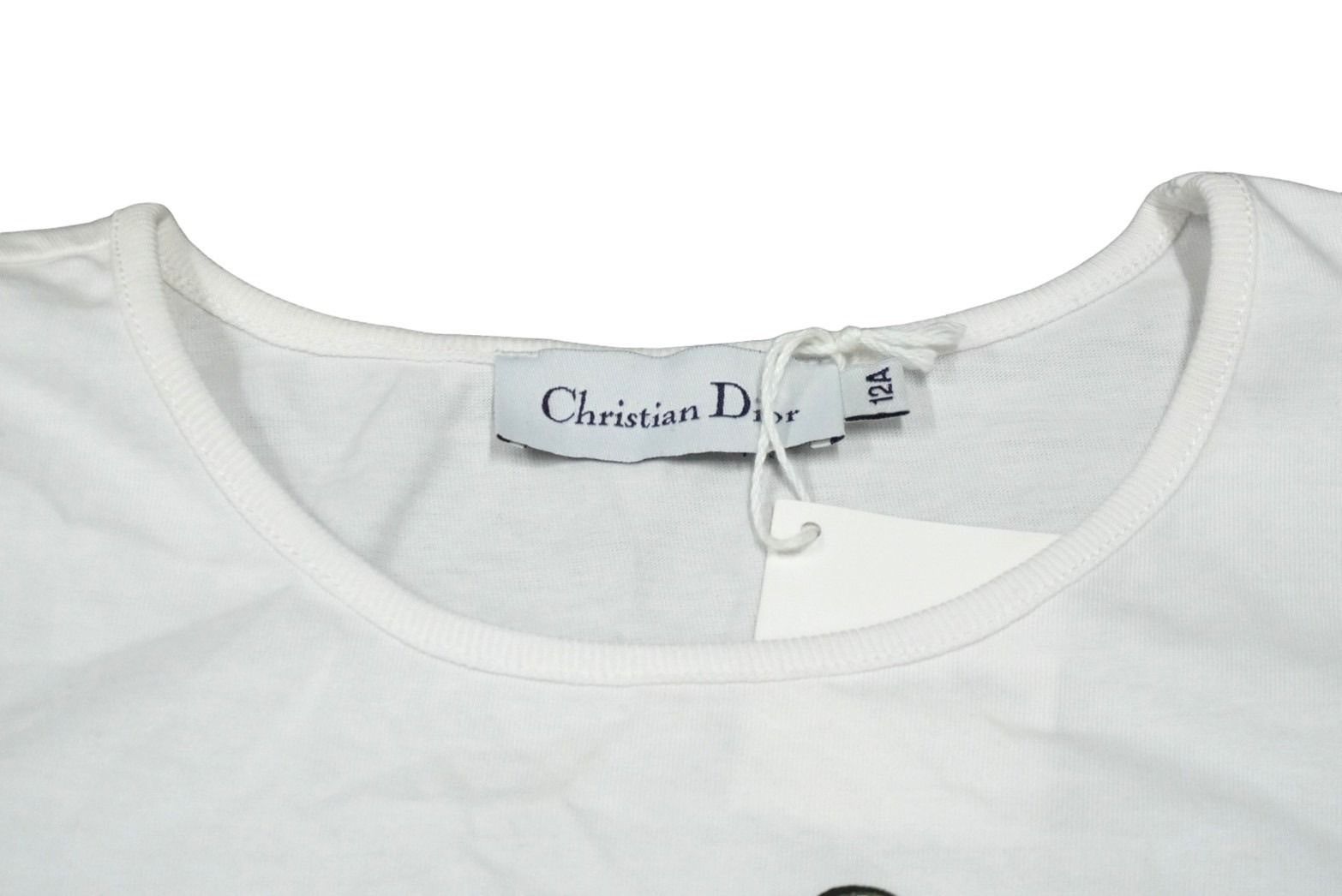 Christian Dior クリスチャンディオール 半袖Tシャツ 裁縫プリント
