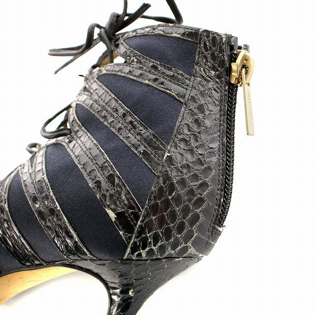 ジミーチュウ JIMMY CHOO グラディエーター サンダル パイソン型押し 