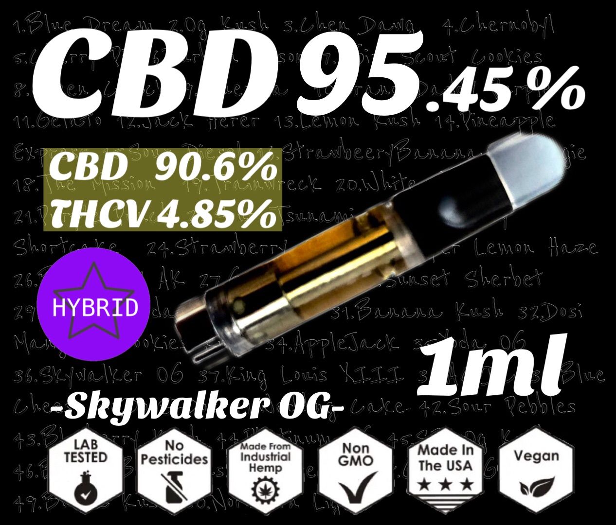 5CRDPリキッドP35%配合1mlOGKUSH H4CBD CBN CBG+bnorte.com.br