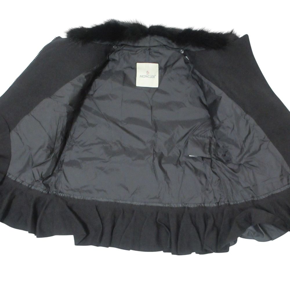 クリーニング済 MONCLER モンクレール CHENONCEAU 裾フリル ダウン