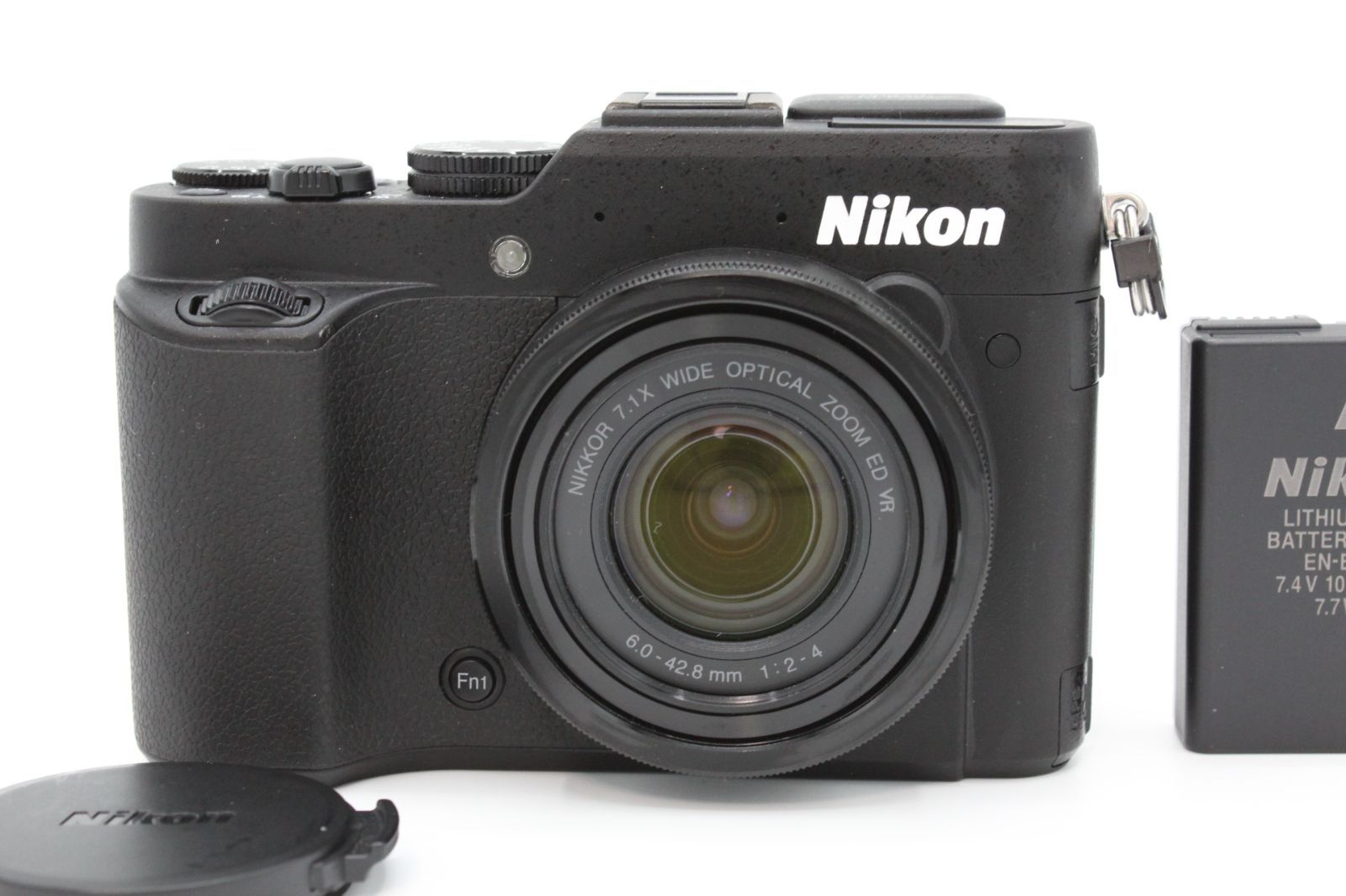 【美品】Nikon ニコン デジタルカメラ COOLPIX P7800 大口径レンズ バリアングル液晶 ブラック P7800BK 