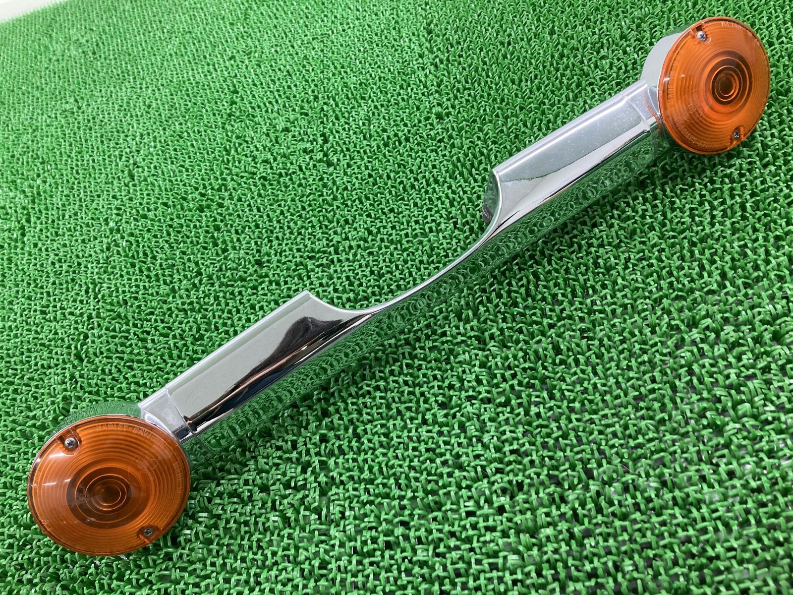 FLSTC リアウインカー 68510-74C ハーレー 純正 中古 バイク 部品 ヘリテイジソフテイルクラシック ステー 修復素材に 割れ欠け無し