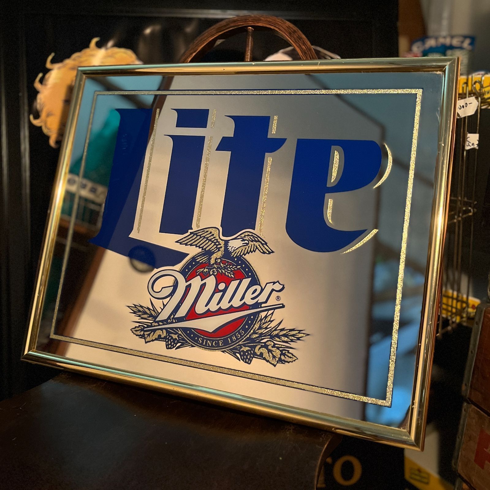 パブミラー】1997年製 miller Lite(ミラーライト) バーミラー ビール