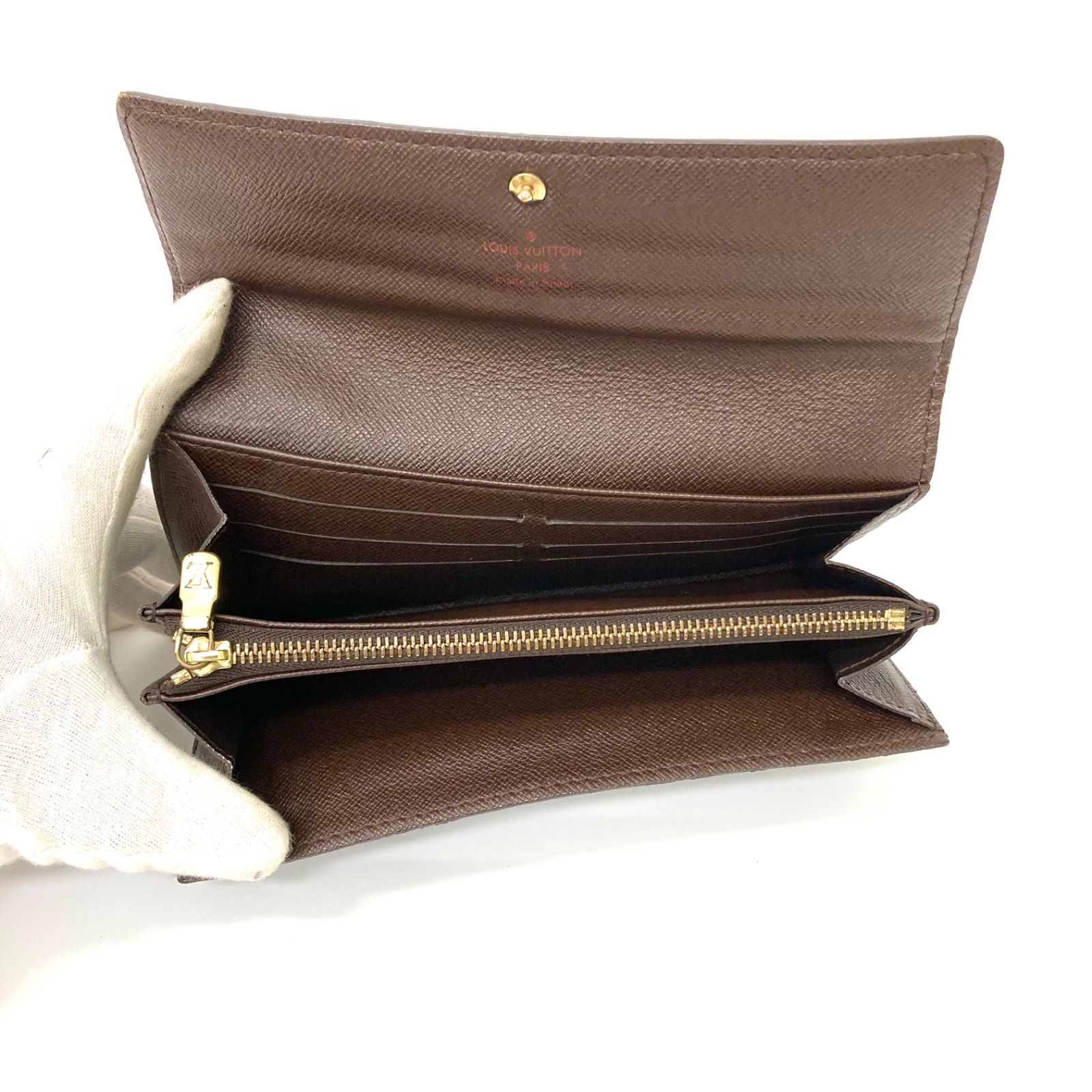 ?最終価格?【LOUIS VUITTON】ルイヴィトン ダミエ 長財布 M61734 
