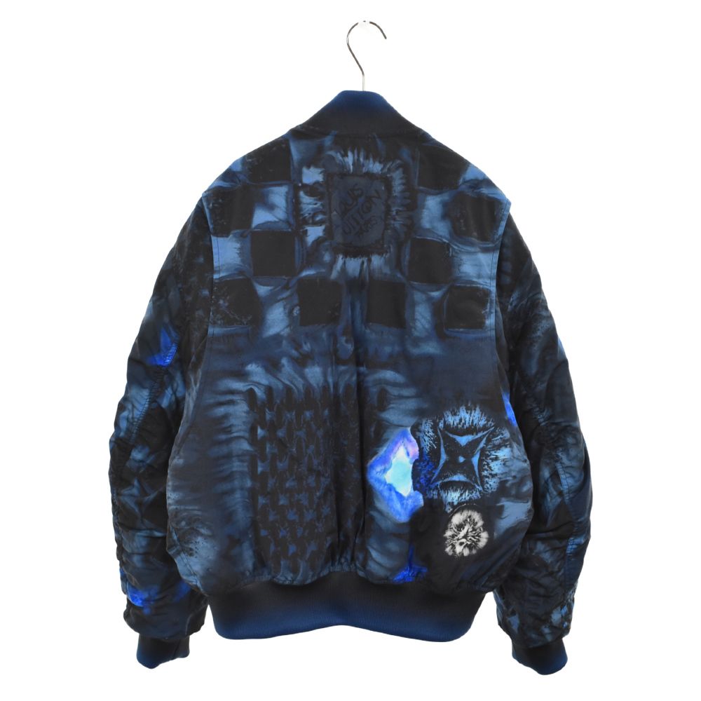 LOUIS VUITTON (ルイヴィトン) 21AW-Pre LOOK1 Solt Print Bomber 1A90JK/HLB05EDR2  A725 プレフォールルックモデル ソルトプリントナイロンボンバージャケット ソルトダミエ総柄中綿ブルゾン - メルカリ