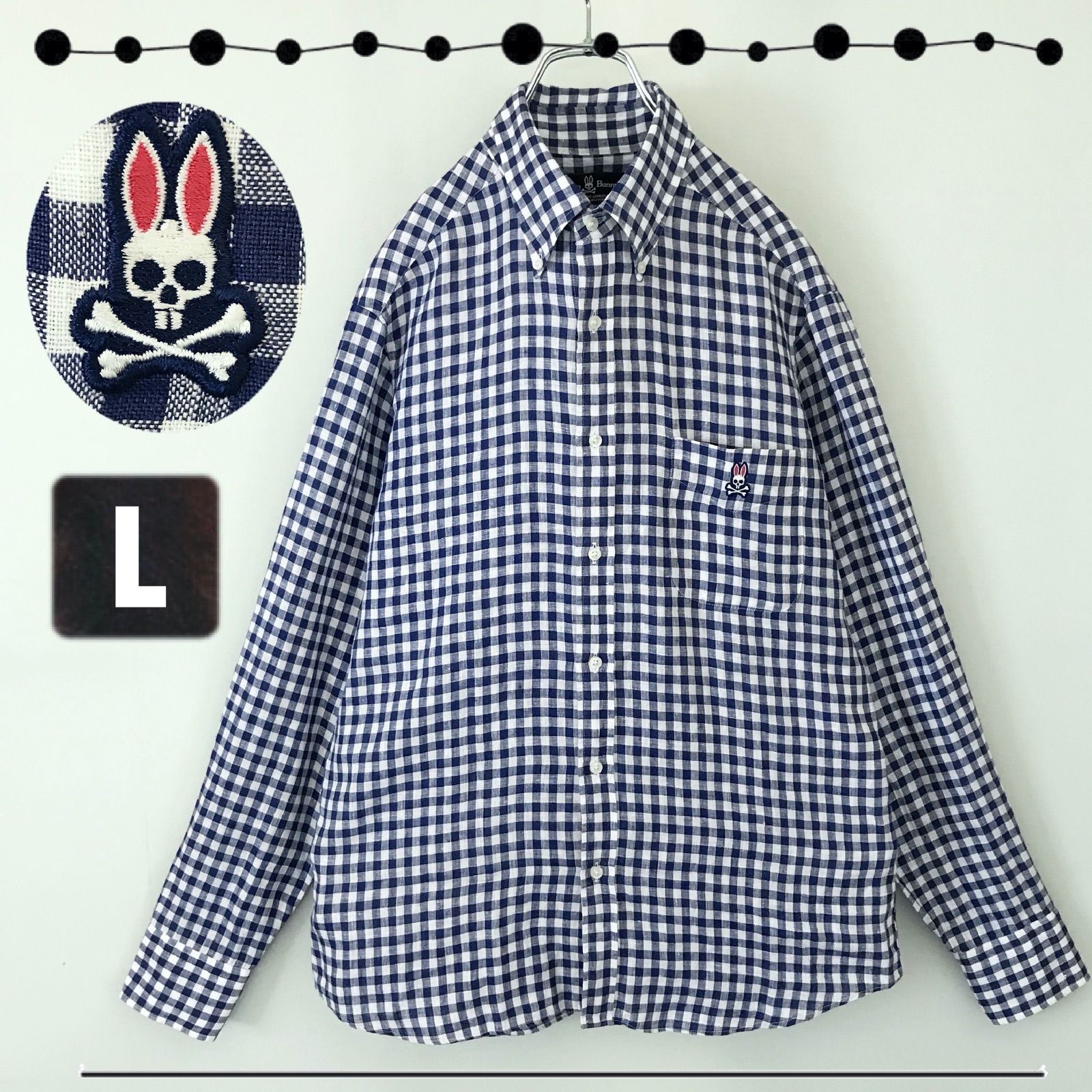 サイコバニー チェックシャツ サイコバニー Psycho Bunny☆ギンガム