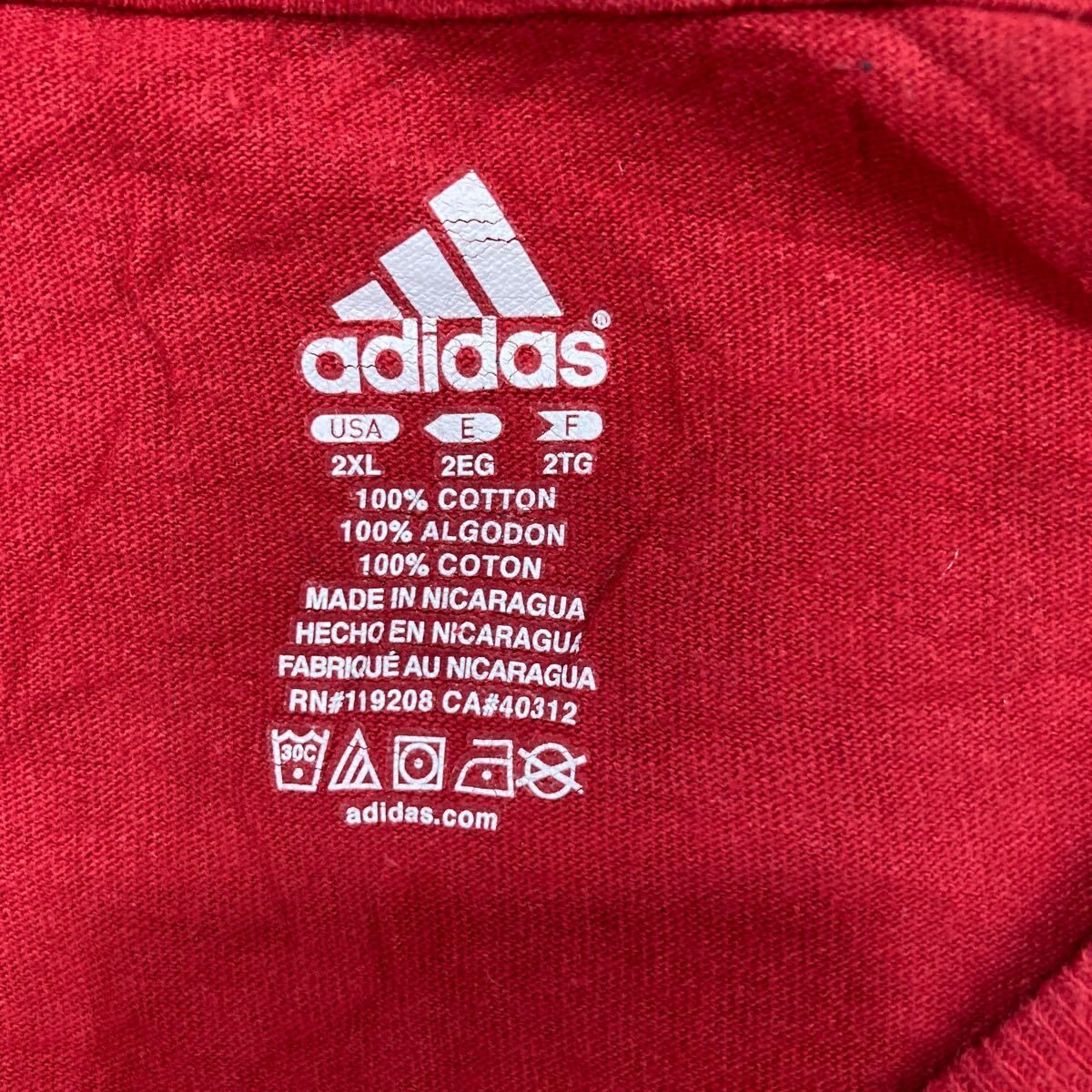 未使用品】adidas ワークシャツ グレー/レッド サイズ2XL - メルカリ