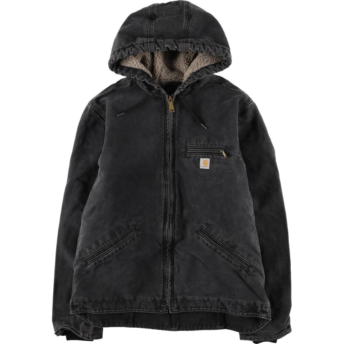 古着 カーハート Carhartt シエラジャケット 中綿入り ダックフルジップパーカー レディースM相当|eaa584736
