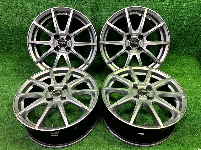 シュナイダー ﾗｸﾃｨｽ ホイール アルミ シルバー 16インチ 6J 4穴 4本 100 43