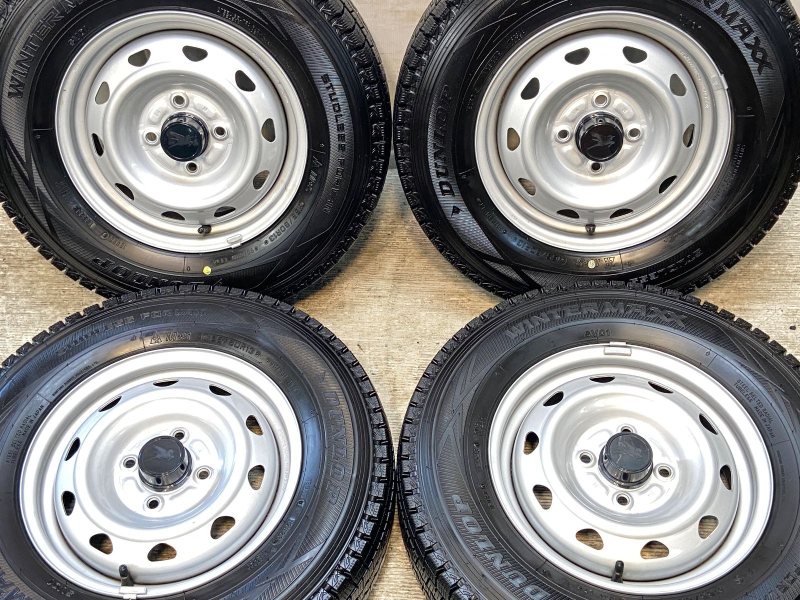 165/80R13 90/88LT ダンロップ ウィンターマックス SV01 キャロ