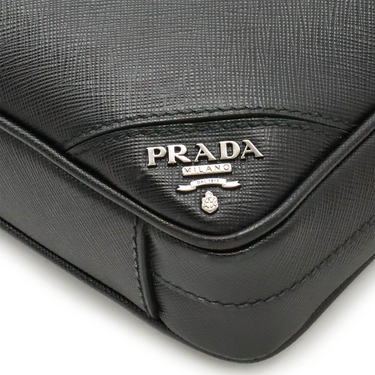 プラダ サフィアーノ ストライプ ビジネスバッグ （12401067） - メルカリ