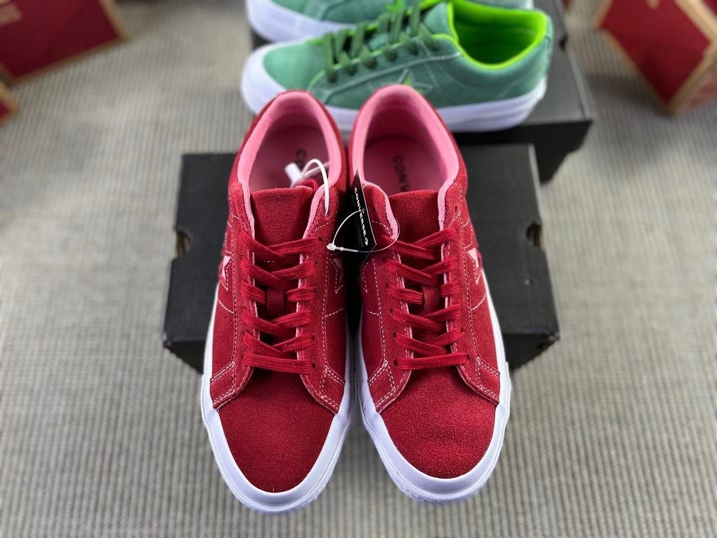 今日 Converse One Star 木村一星 クラシック スエード サルファ スケートシューズ スイカレッド 送料無料 在庫 の な価格です