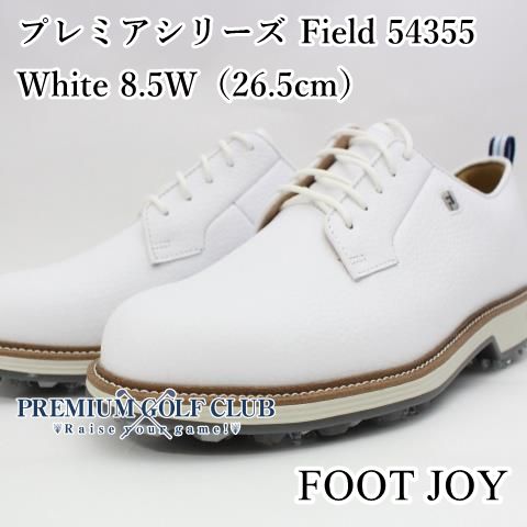 フットジョイ プレミアシリーズ フィールド Field 54355 ホワイト 8.5W 26cm シューズ 継続 日本未発売 US天然皮革モデル 7504