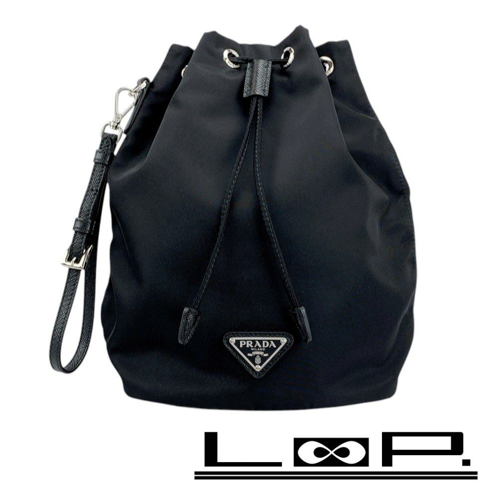 □未使用□ プラダ Re-Nylon 巾着 ポーチ 小物入れ テスート