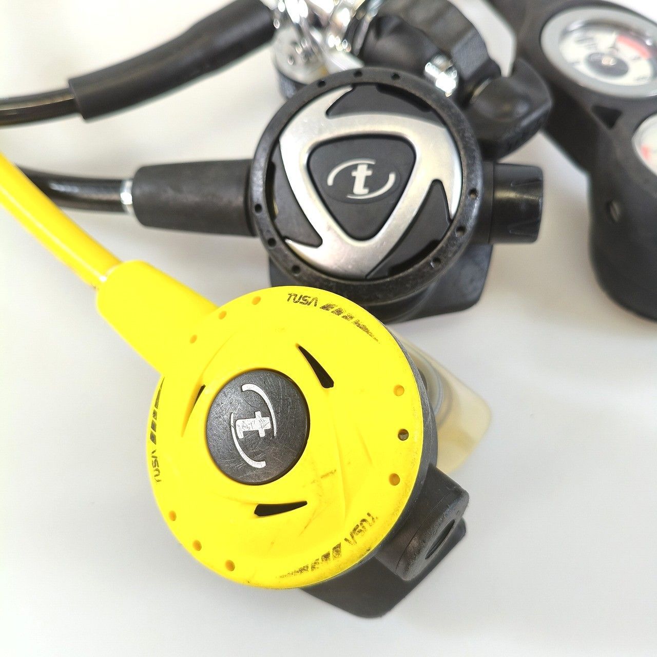 OH済 TUSA ツサ レギュレーター ファースト セカンド オクトパス ゲージセット REG 251017 A