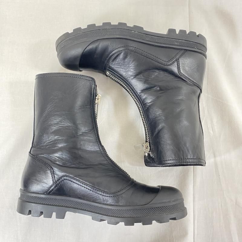 DIESEL BLACK GOLD ディーゼル ブラック ゴールド ブーツ ショートブーツ フロントジップレザーブーツ ブラック イタリア製  SIZE36 - メルカリ