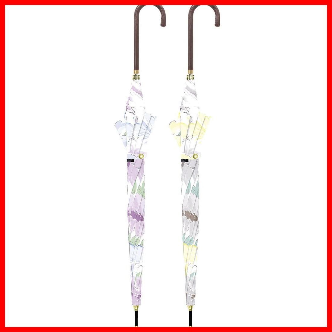 ジャンプ 714-056 グレー スイートフラワー 婦人長傘 親骨サイズ 60 cm Basic Natural 中谷