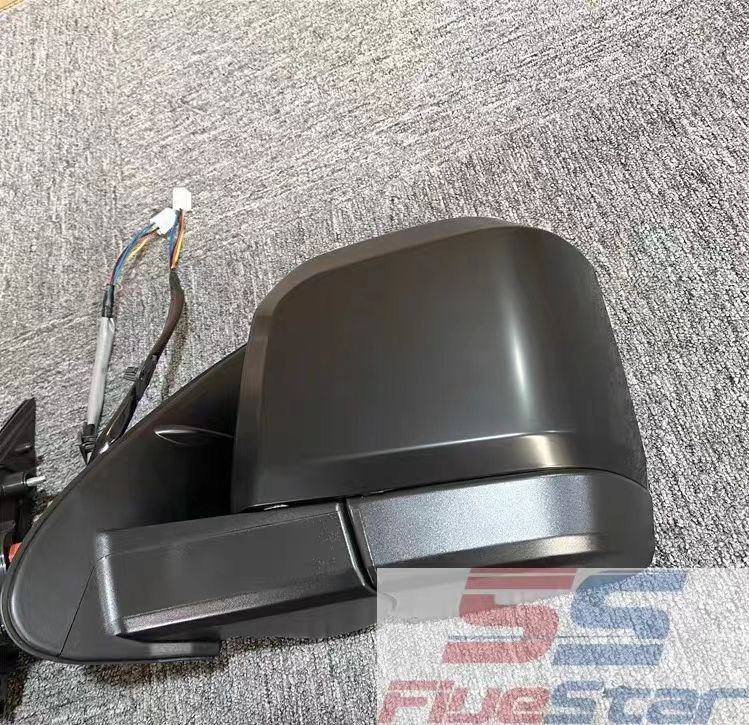 200系ハイエース 6型ルック ドアミラー 電動格納 ミラー電動調整 マットブラック 左右セット FFCRYSTALESIA_COM