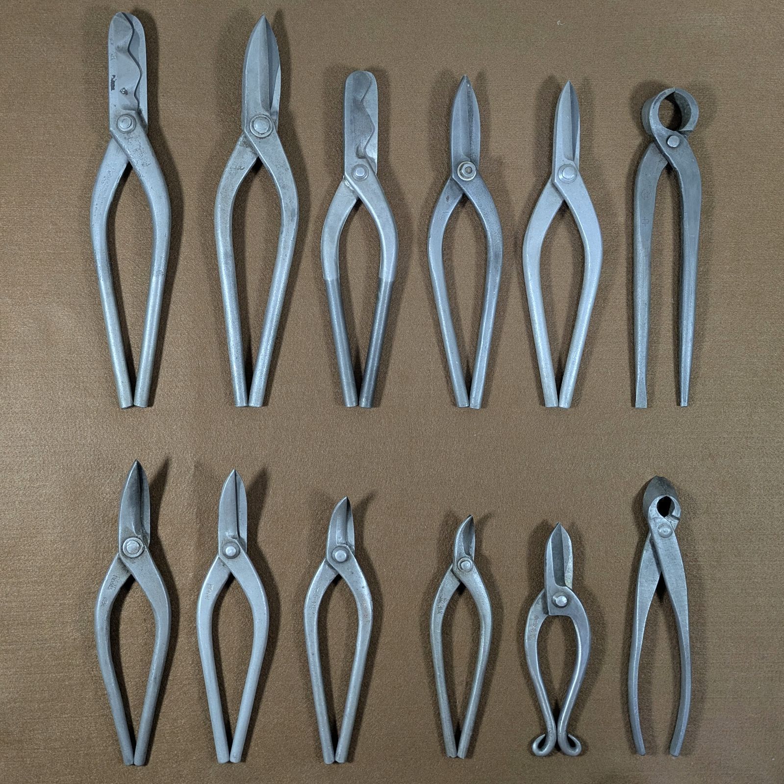 板金ハサミ 金切り鋏 各種12本 み