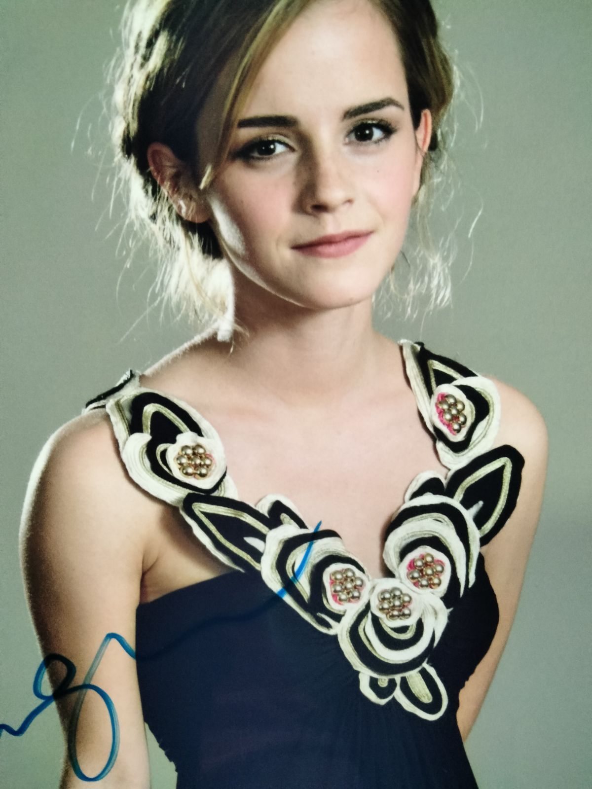 エマ・ワトソン直筆サイン入り超 特大写真…Emma Watson…美女と野獣 