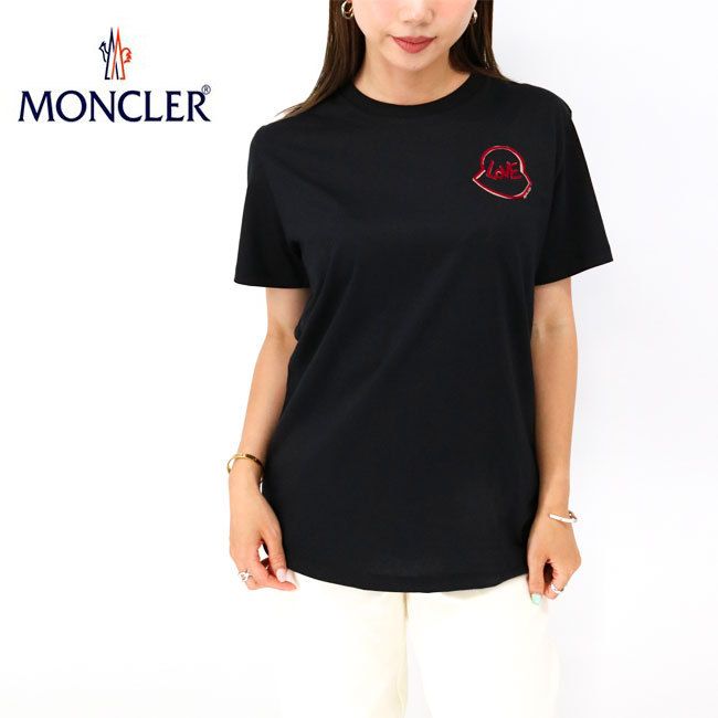 MONCLER (モンクレール) レタリングロゴ クルーネック 半袖 T