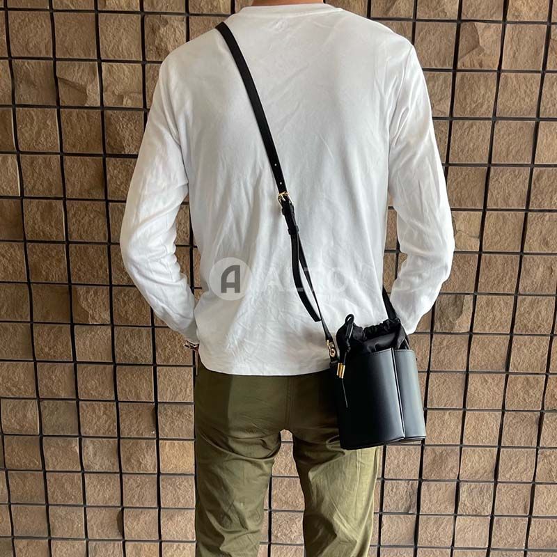 SACAI サカイ レザーS バスケットバッグ S096-02 001 ブラック