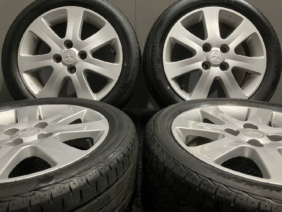 BS NEXTRY 145/65R15 x2 175/55R15 x2】夏タイヤ【三菱 アイ 純正 