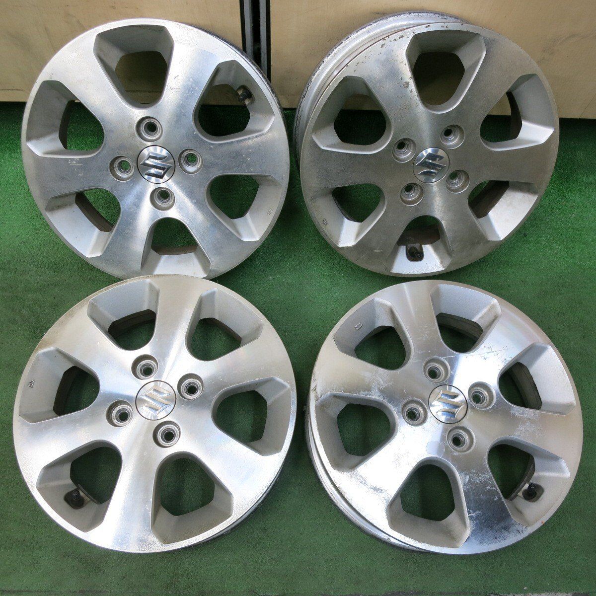 4本価格 スズキ ワゴンR 純正 ホイール 14インチ 14×4.5J PCD100|4H 5011502SYホ