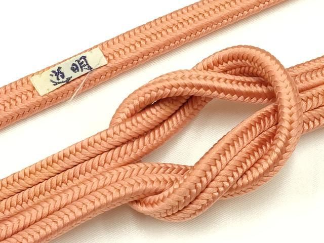 平和屋着物● 上 有職組紐道明 帯締め 冠組 深支子色 宮内庁御用 国立博物館御用 東京芸術大学御用 AABA9979ay