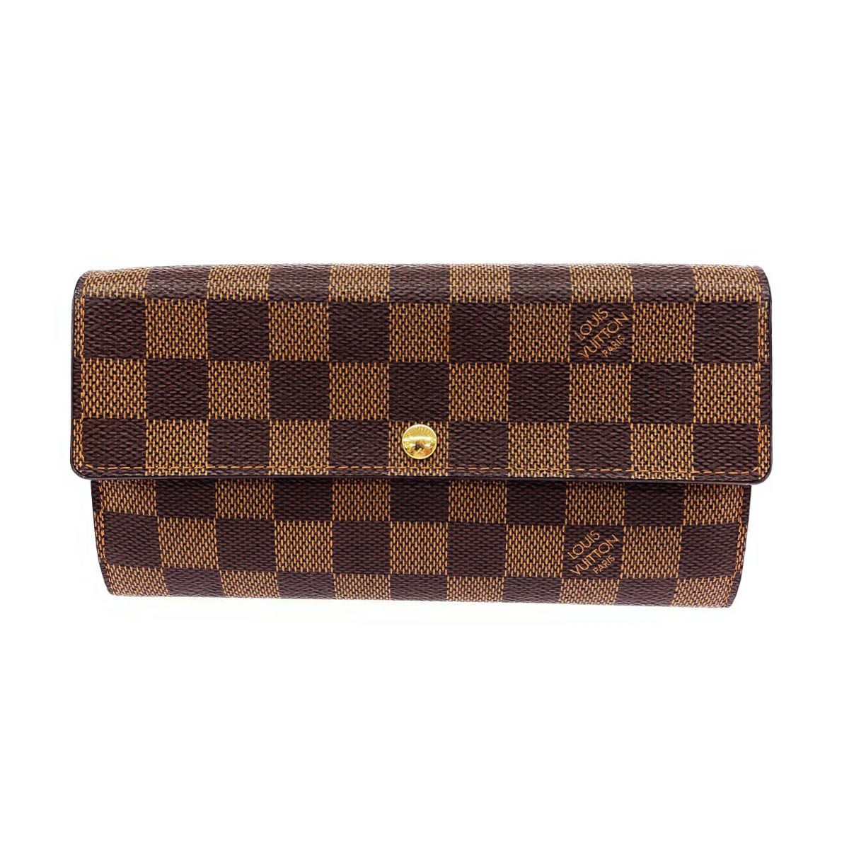 LOUIS VUITTON ルイヴィトン ダミエ エベヌ ポルトフォイユサラ 旧型