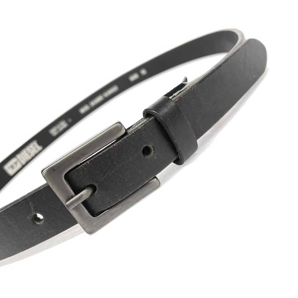 DIESEL ディーゼル 75 ベルト ブラック ピンバックル レディース