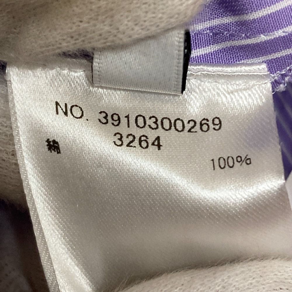 美品 24SS ebure エブール カラーストライプ シャツワンピース  