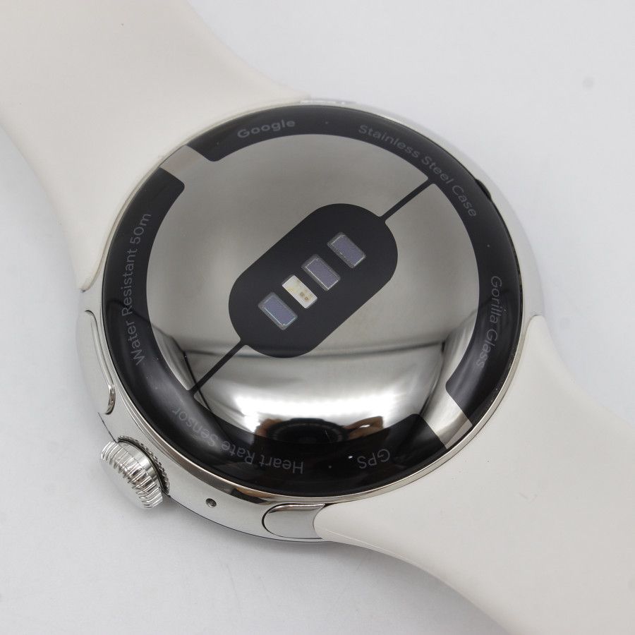 美品】Google Pixel Watch LTE GA04309-TW Polished Silver ステンレス