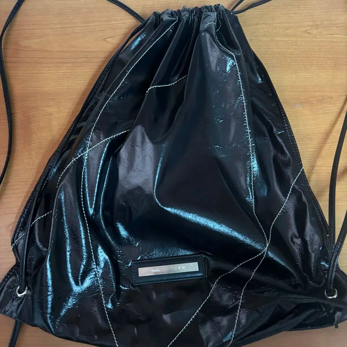 新品】マーティンキム ストリングコーティングバックパック ブラック