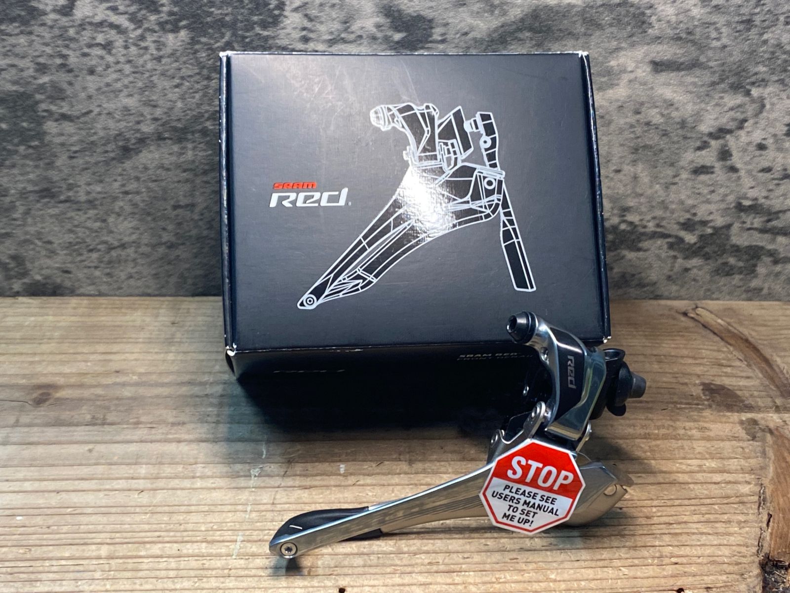 JE095 スラム SRAM レッド Red フロントディレイラー 直付
