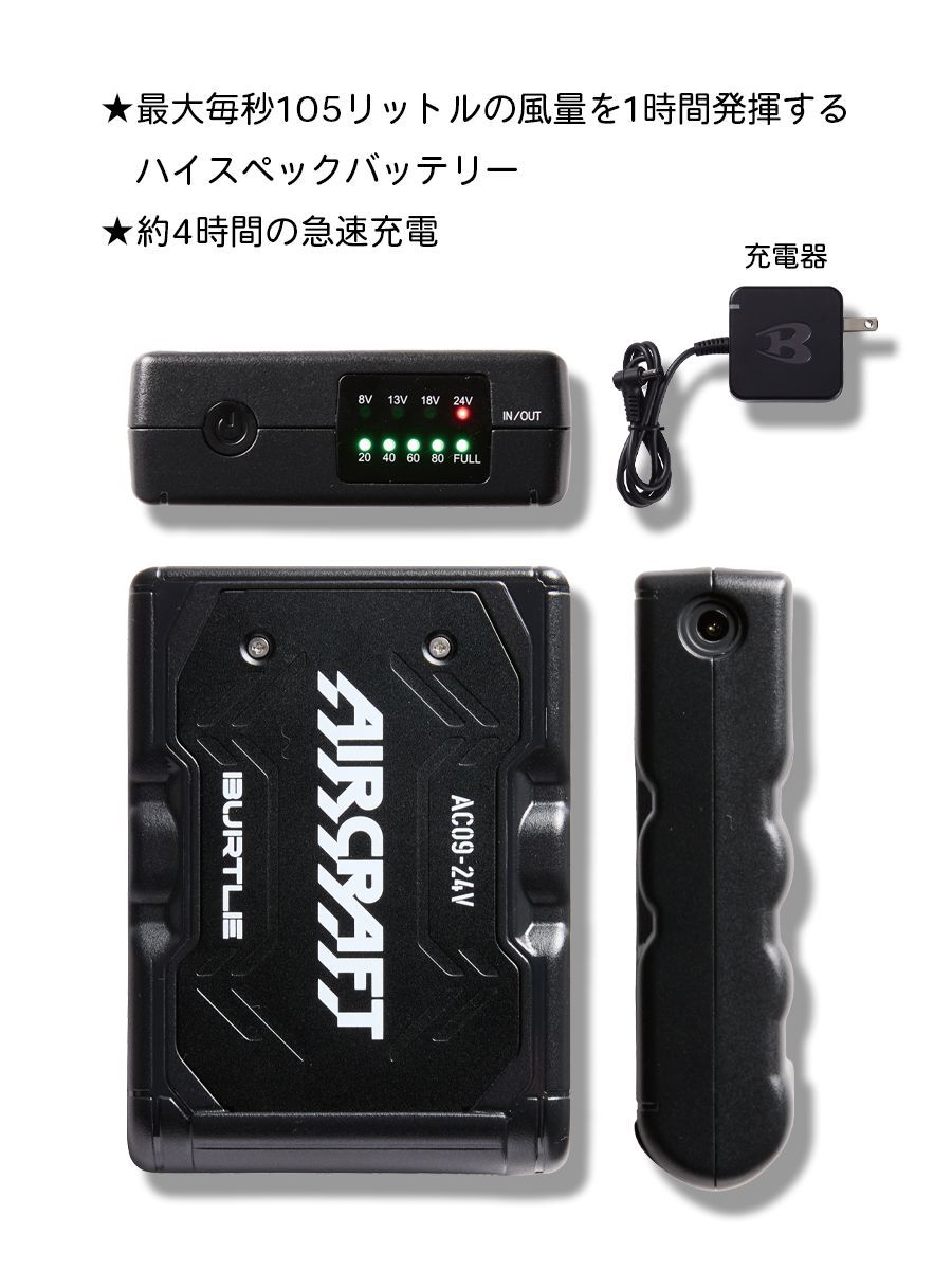 【新品未使用】AC09バッテリー＋ファンユニット３セット 楽天市場】【最強翌日配送】【2025年新作】24V バートルバッテリー