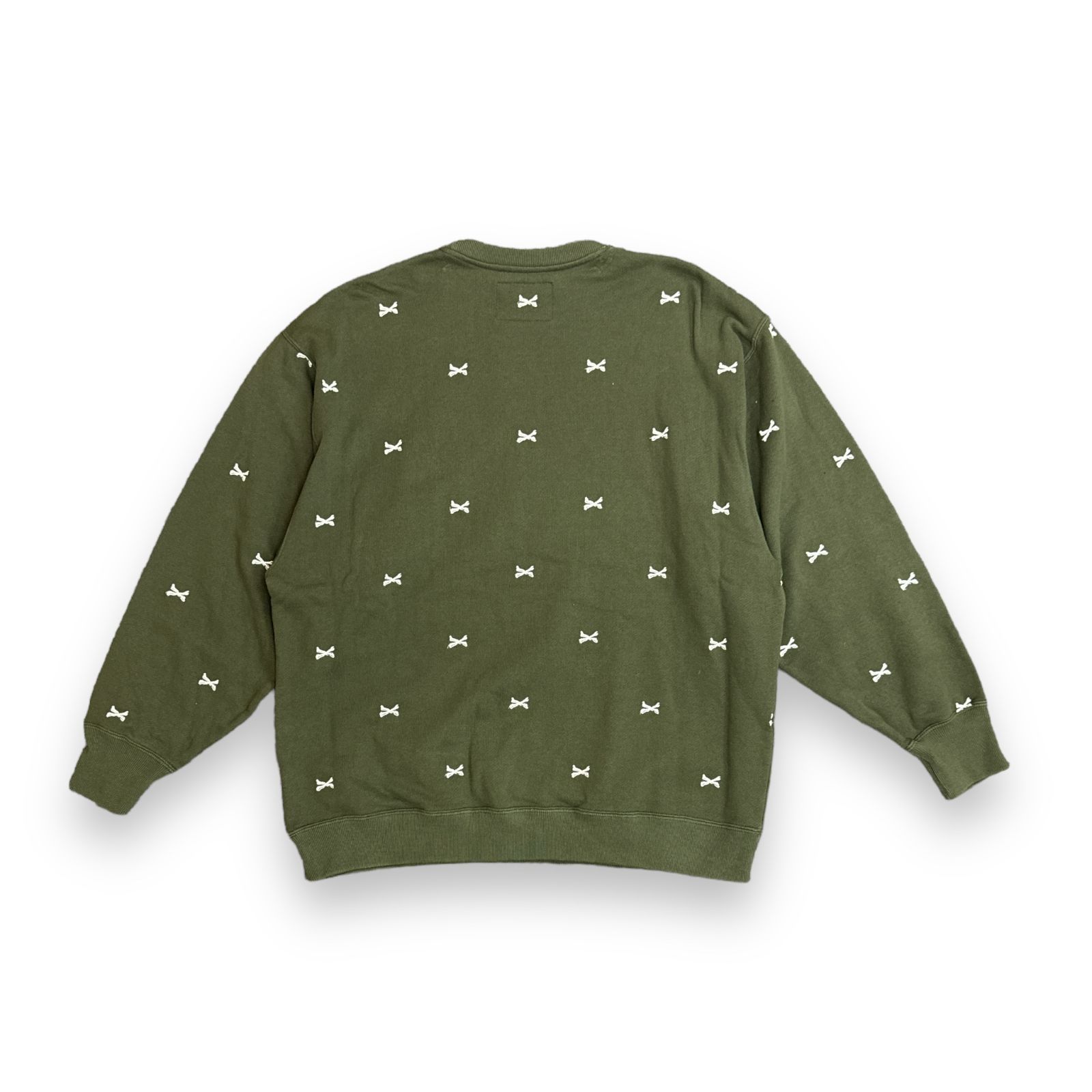 WTAPS 22AW ACNE SWEATER 刺繡 クロスボーン クルーネック スウエット 