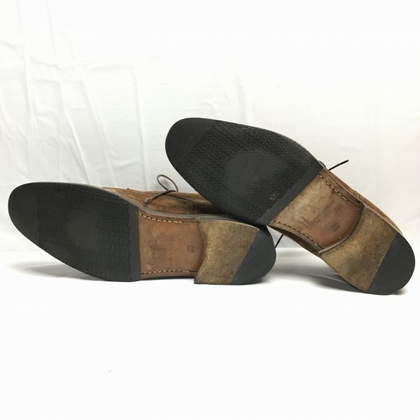 MORESCHI（モレスキー【サイズ9　27.5　茶】イタリア製　グッドイヤー製法　スエードプレーントゥ　ビジネスシューズ/men's 管NO.ZG-20 MORESCHI（モレスキー【サイズ9 27.5 茶】イタリア製 グッドイヤー製法